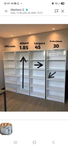 ESTANTE CM PRATELEIRAS MDF NOVO 