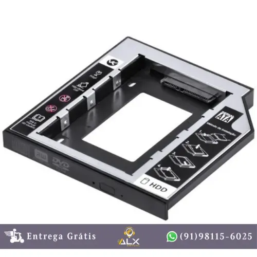 Adaptador Caddy 9,5mm/12,7mm para Hd/ssd 2,5" *ENTREGA GRÁTIS*