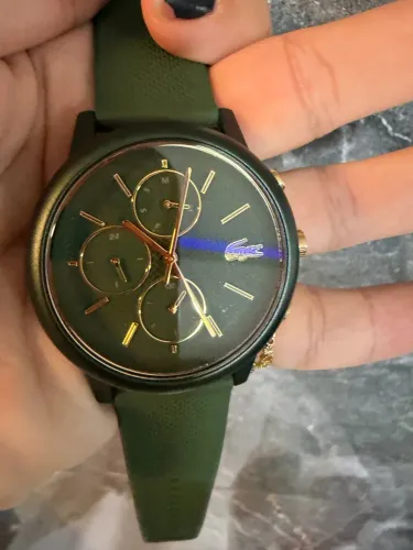 Relógio Lacoste 12.12 Move Masculino Em Borracha Verde 