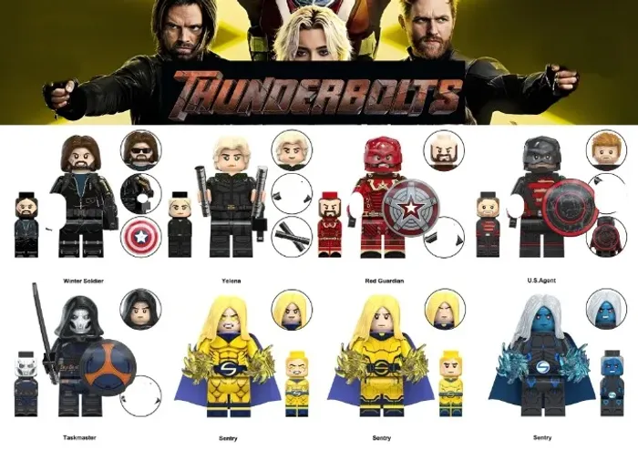 Miniaturas de Thunderbolts Sentinela Yelena Belova - Void taskmaster Wnter Soldier Sentry