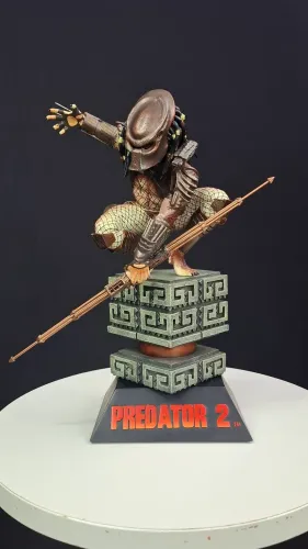 Predador City Hunter poliestone mini Statue Sideshow (Versão Regular)