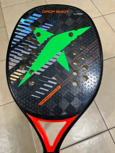 Raquete de Beach Tênis Drop Shot premium pro fibra de carbono
