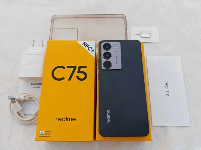 Realme C75 256gb A prova D'água completo aceito cartão faço entrega