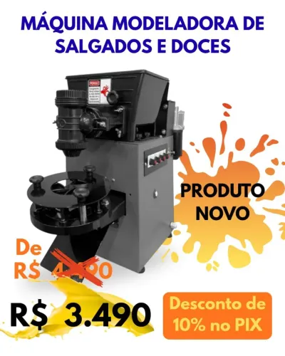 Máquina modeladora de salgados Compacta Pop 4.0 da Compacta Print