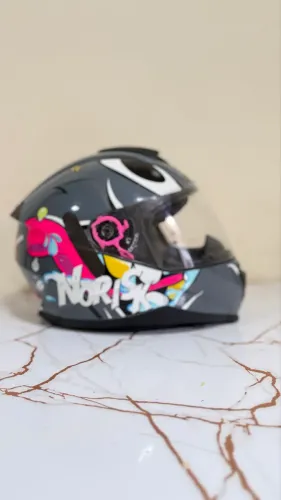 Capacete = Norisk Ff802 Razor Mad Mgrey