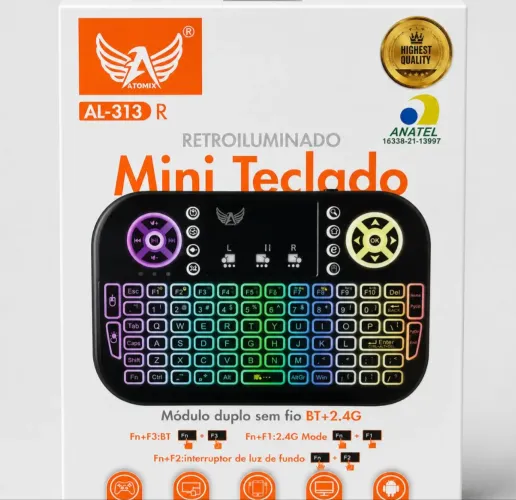 Teclado ALTOMEX AL-313 R sem fio Bluetooth