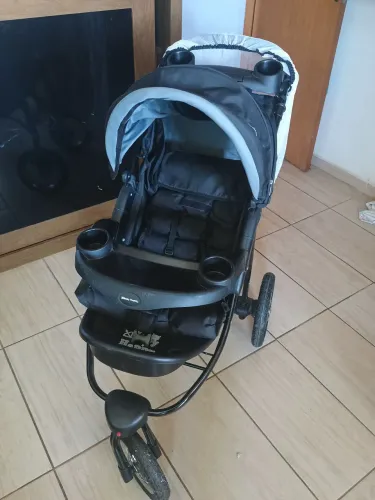 CARRINHO DE BEBÊ BABY HAPPY - 3 RODAS | PRETO