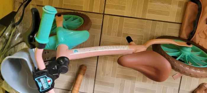 Bicicleta infantil de equilíbrio menina 