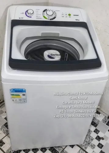 Máquina Consul Moderna 12KG/Novíssima/Com Garantia/Entrego