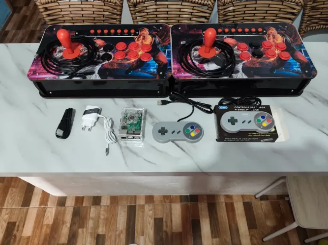Fliperama Retrô Game com Controles Arcade de 1ms