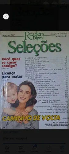 Revista Reader's Digest Seleções ano 1997 mês novembro!