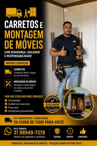 Transporte e montagem de móveis