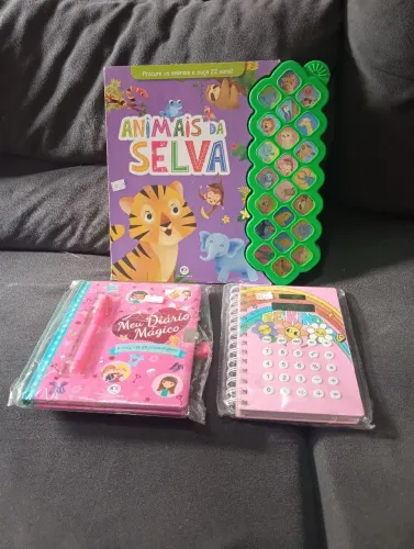 Kit animais na selva,meu diário e agenda com calculadora.