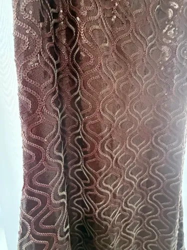 vestido longo de festa TVZ bordô com paetês | tam. 38 | usado 1x R$ 260