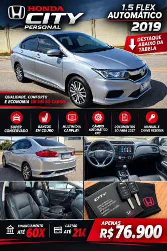 Honda City Sedan Personal 1.5 Flex 16V Aut. 2019