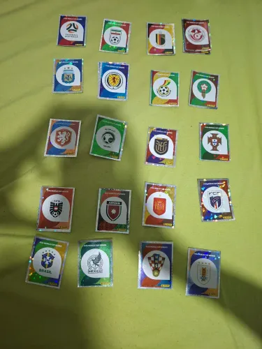 Figurinhas da copa do mundo brilhantes avulsas
