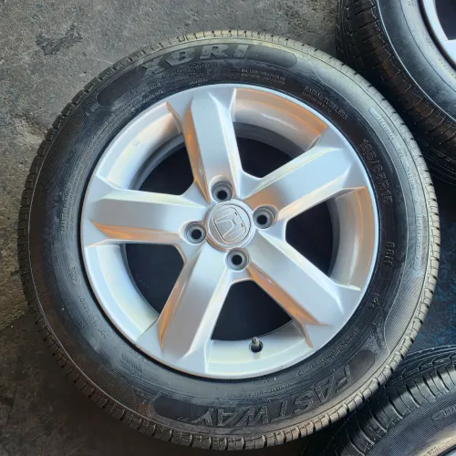 RODAS HONDA CITY ARO 15 4X100 ORIGINAIS E PNEUS 185/65