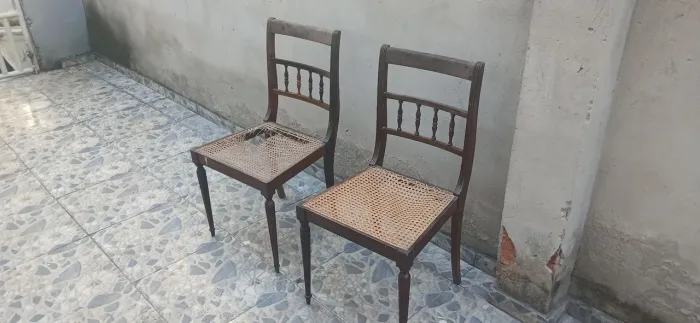 Cadeiras de bambuzinho - venda rápida