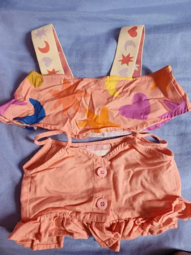 Dois croppeds infantil Fábula tamanho 2