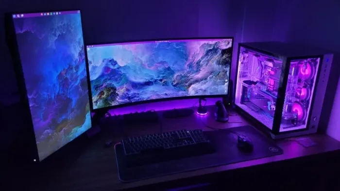 Monitor Ultrawide 34 polegadas 3440x1440 QHD Curvo Freesync Adaptive Sync Husky Gaming 