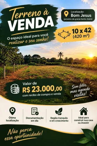 Terreno areia branca
