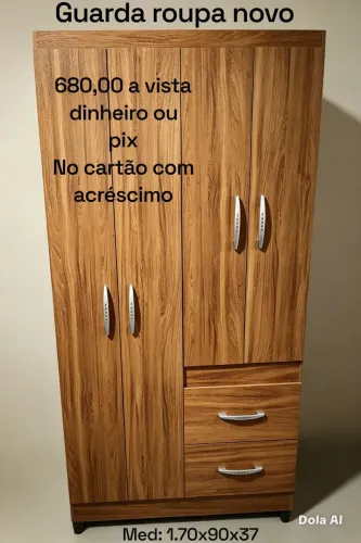 Guarda roupa 4 portas solteiro 