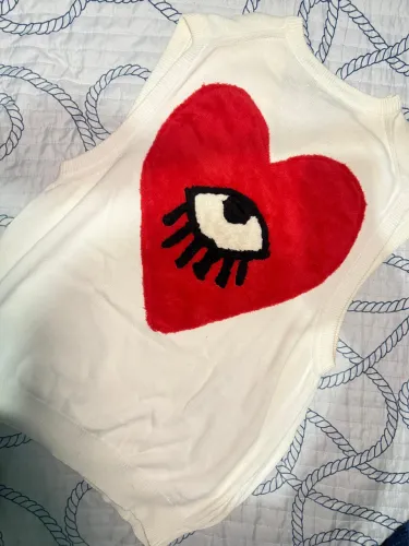 colete izod club branco heart