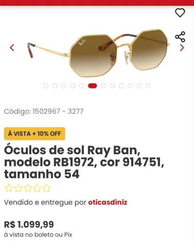 Óculos de sol Ray - Ban Octagon