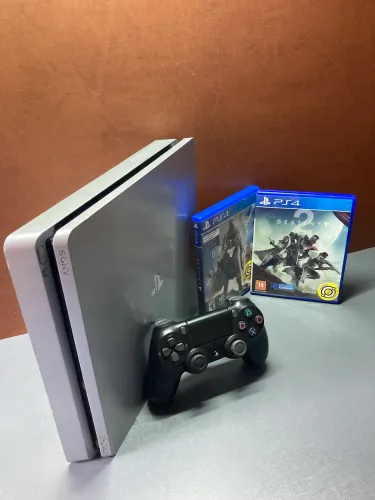 Ps4 Slim 1TB + 31 jogos - Silver Edição Limitada!