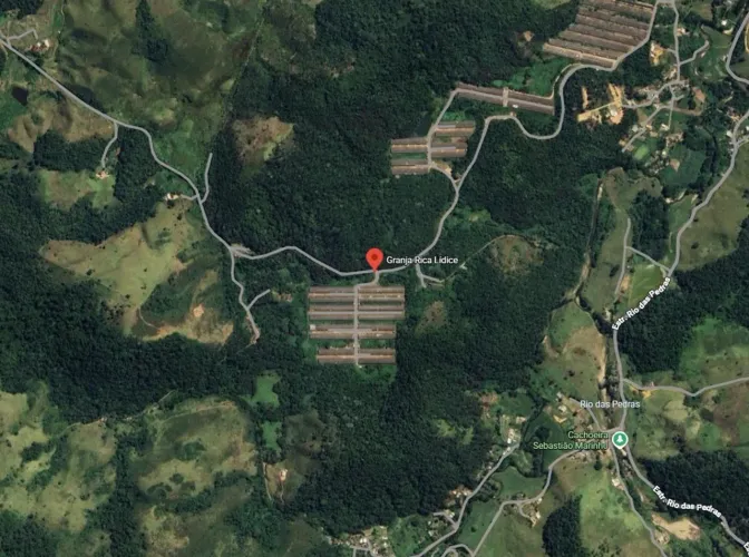 Imóvel Industrial (abatedouro de aves), A.T.: 1.149.000m², A.C.: 90.240m², Lídice, Rio Cla