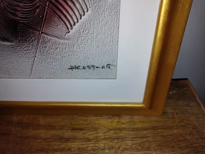 Lindo Quadro abstrato de Fabio Pace 46x59