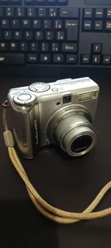 Camera digital antiga powershot s tipo cybershot digicam vintage anos 2000