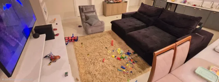 ? Sofá Retrátil e Reclinável Preto - Muito Conservado - VELUDO