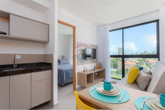 Apartamento Beira-Mar Novo em Porto de Galinhas - 21m²