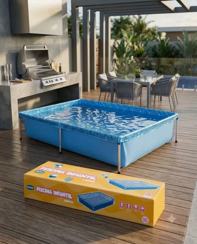 Piscina de mil litros - monte no jardim de casa - entrega grátis