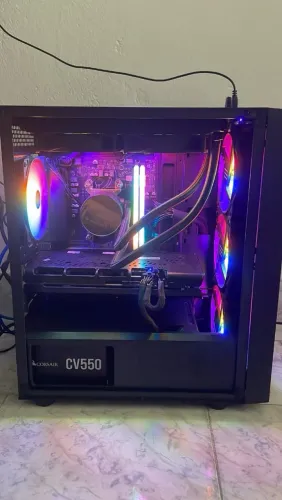 CPU gamer Ryzen 5 5600 + RX 5700 XT + NVME+ 16 GB aceito cartão!