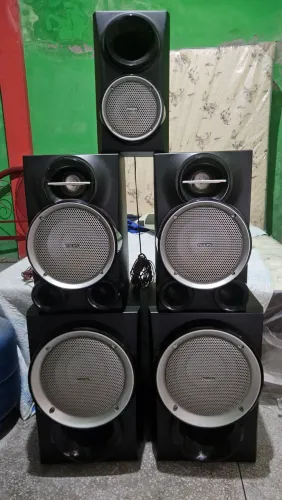 KIT COM 5 CAIXAS DE SOM PHILIPS ORIGINAIS