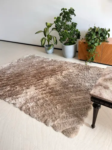 Tapete Bege/ Marrom Felpudo 200cm