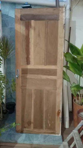 2 Portas de Madeira Maciça Jatobá - Pesadas, Resistentes e de Alta Qualidade