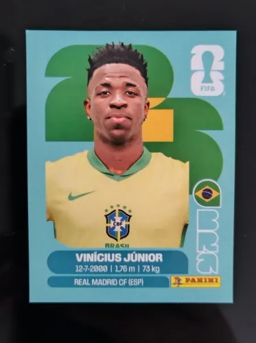 Figurinhas Copa 2026 Vini Jr e Lionel Messi