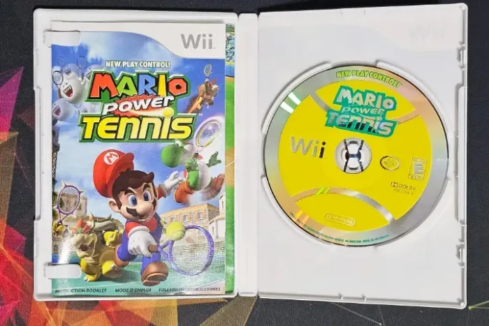 Mario Power Tennis Wii original - versão americana - completo na caixa