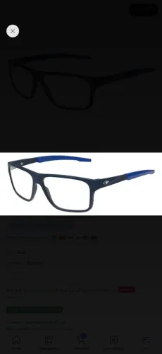Armação de óculos Mormaii Itapua M6205k2961 Azul Fosco 61