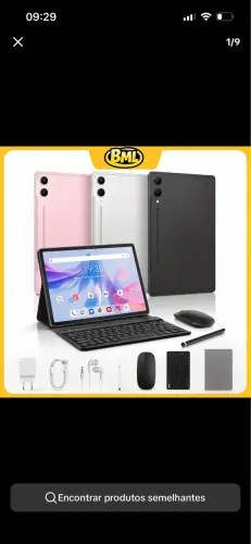 Tablet BML rosa 12GB - NA CAIXA