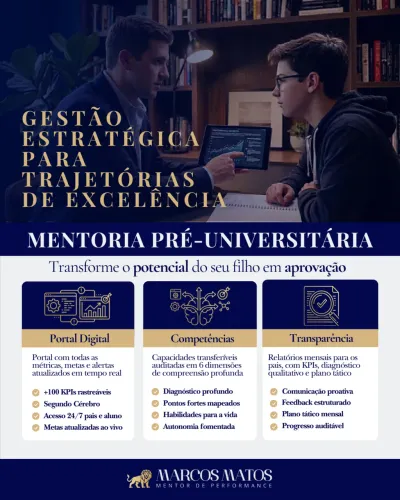 Mentoria de Performance Educacional (Aulas Particulares)