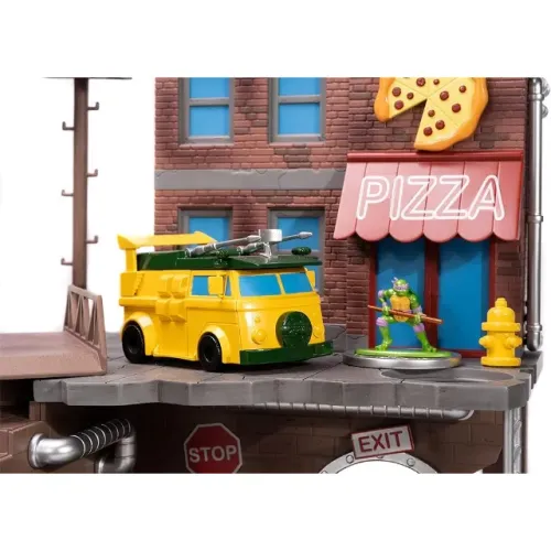 MINIATURA DE CARRO JADA NANO SCENE: FTEENAGE MUTANT NINJA TURTLES - TURTLE LAIR