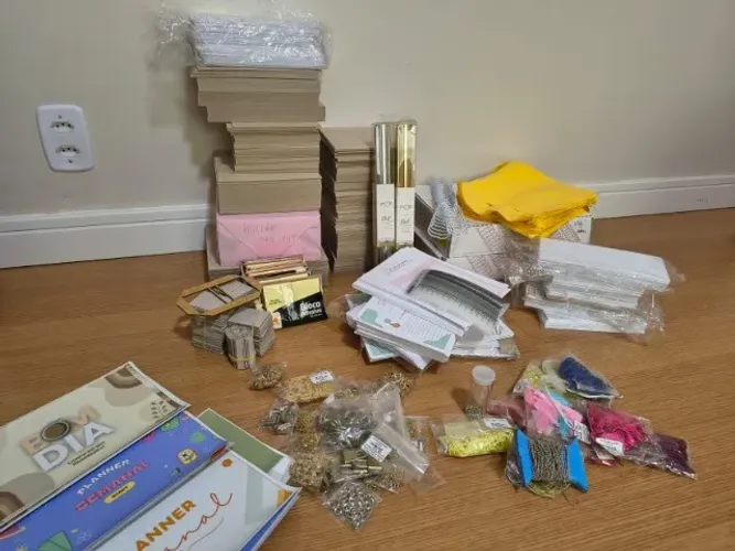 MATERIAL COMPLETO DE ENCADERNAÇÃO - LOTE