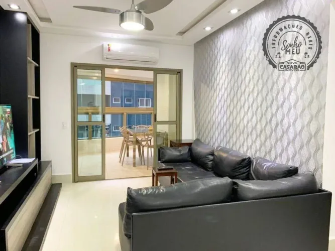 Canto do Forte  Residencial Forte Di Belvedere  98 m²  2 suítes  Varanda gourmet  1 quadra