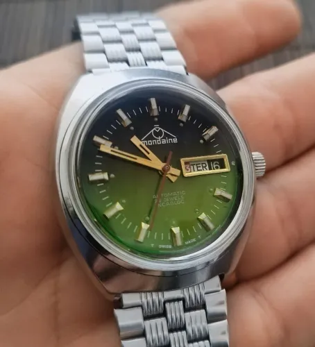 Relógio Mondaine Automático Swiss Made Incabloc 1970s Impecável