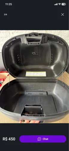 Baú givi 45 litros - 2 capacetes