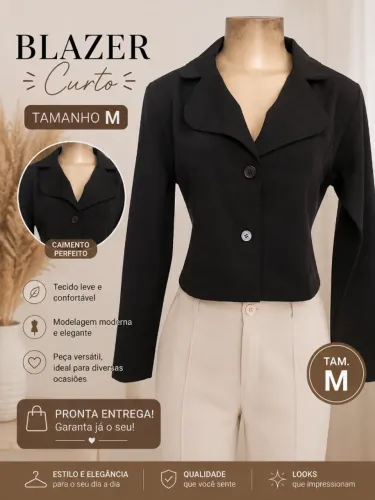 Blazer curto
